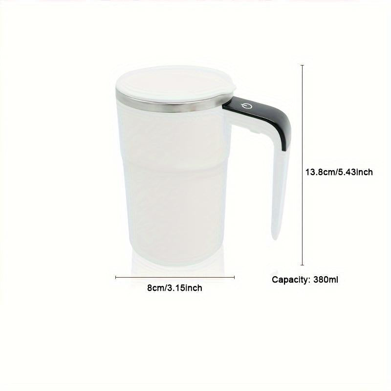 Stainless Steel Self-Stirring Coffee Cup with Lid & Self-Heating Function