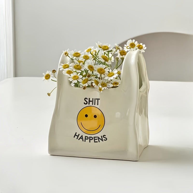 Ceramic Tote Bag Design Desk Organizer - M2DC