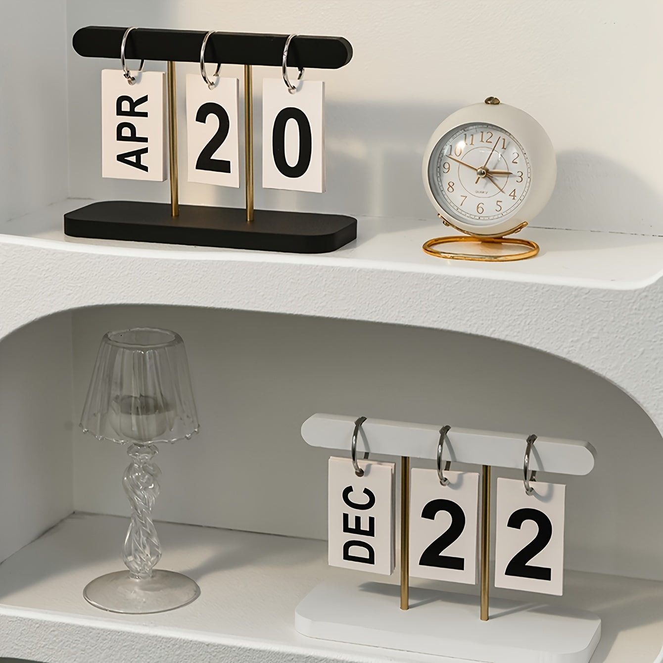 Modern Minimalist Flip Calendar Desk Organizer - DN3J