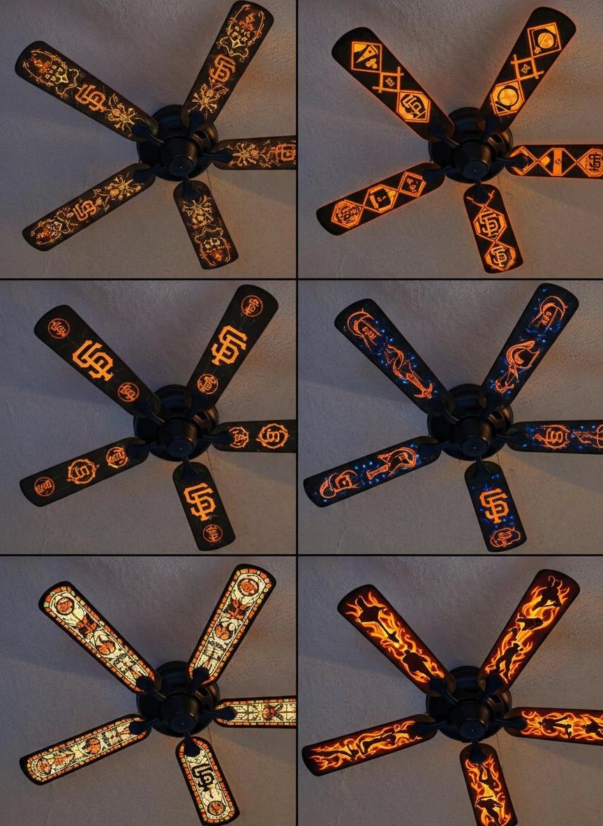 Kinetic Insect Ceiling Fan Decals | Cyberpunk Steampunk Art