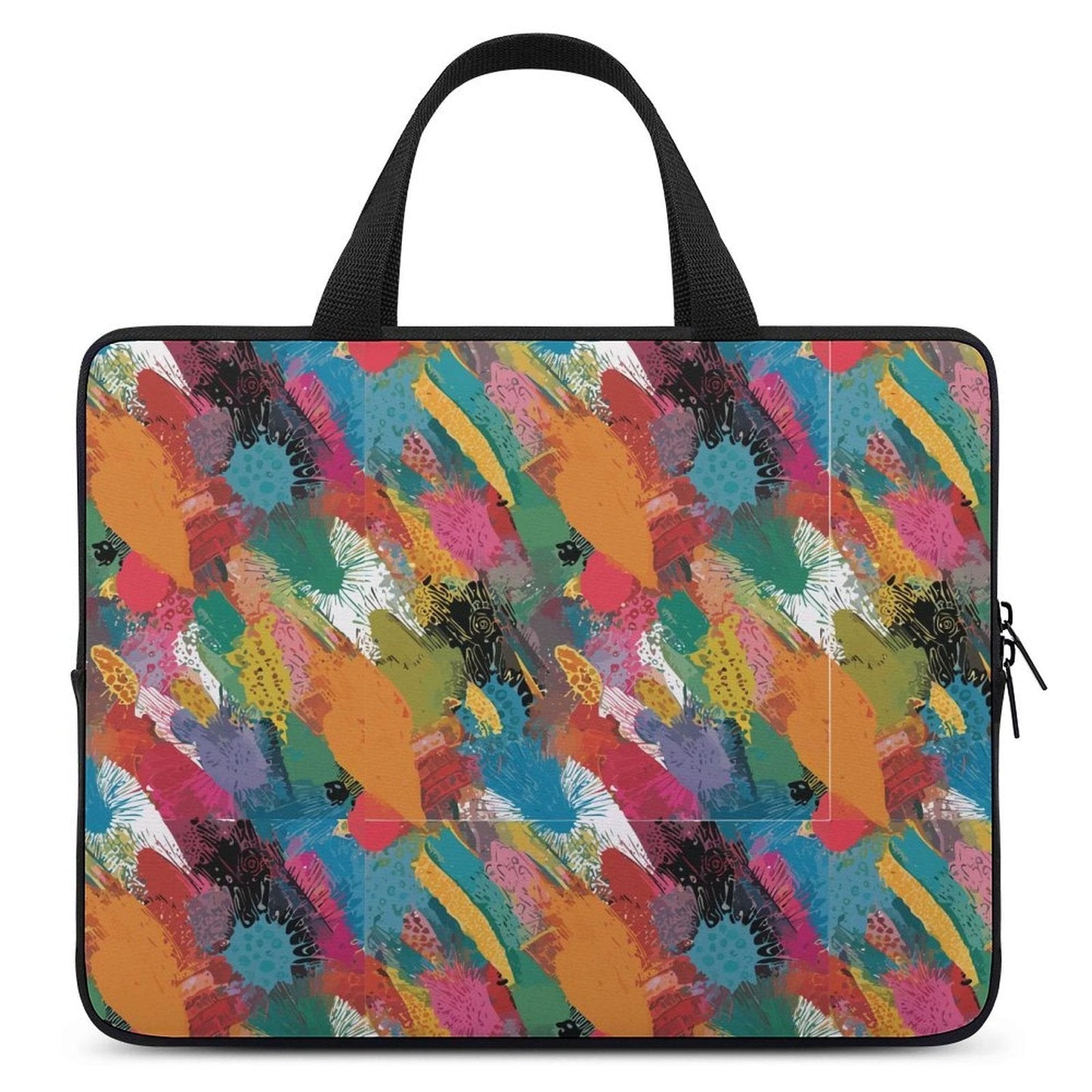 AOP Neoprene Laptop Sleeve for the Aesthetic Tech Collector — Bold Print Soft Carry Case, Waterproof Scratch-Resistant, Handle Strap