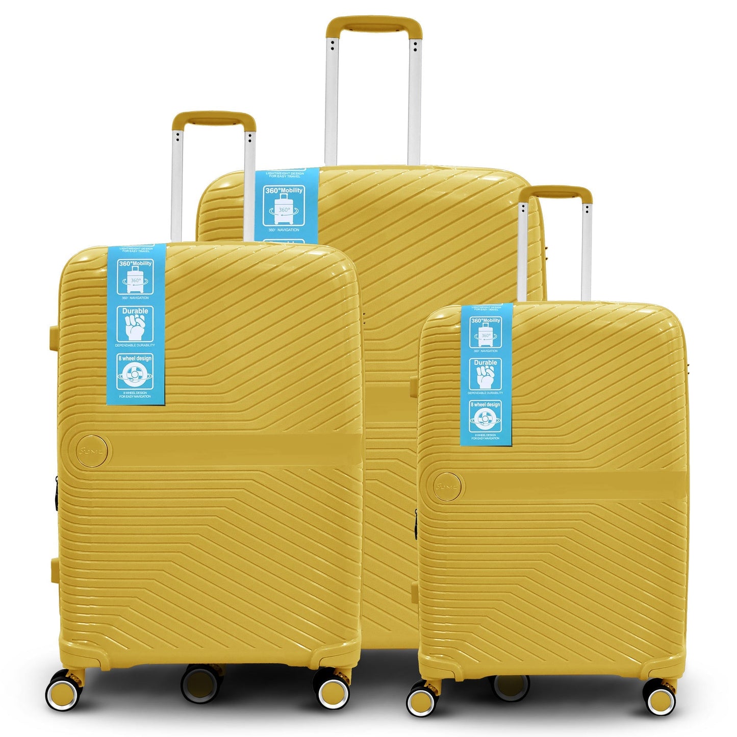 Sumo Travelite Pro 360Â° Expandable Pp Luggage 3Pc Set 20/24/28"