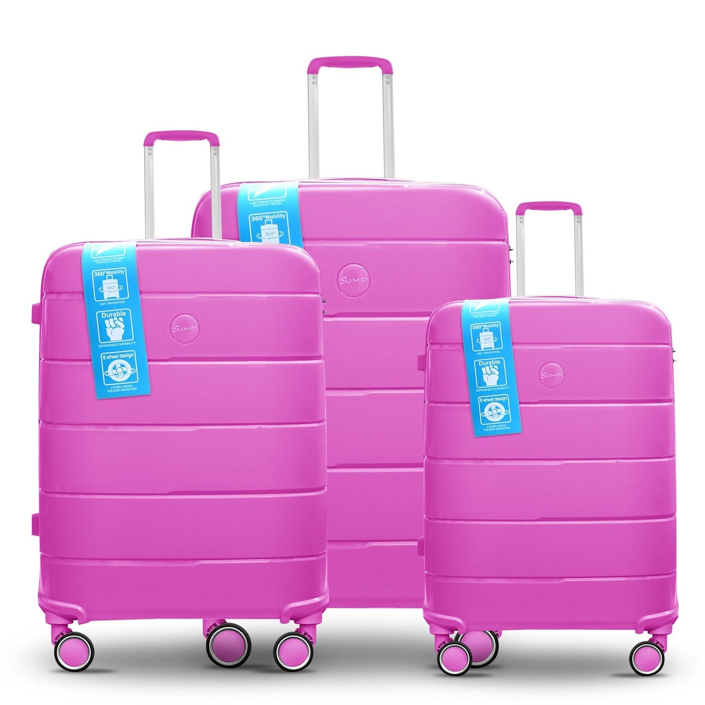 Sumo Fibertech Pp Luggage 3Pc Set (20/24/28")