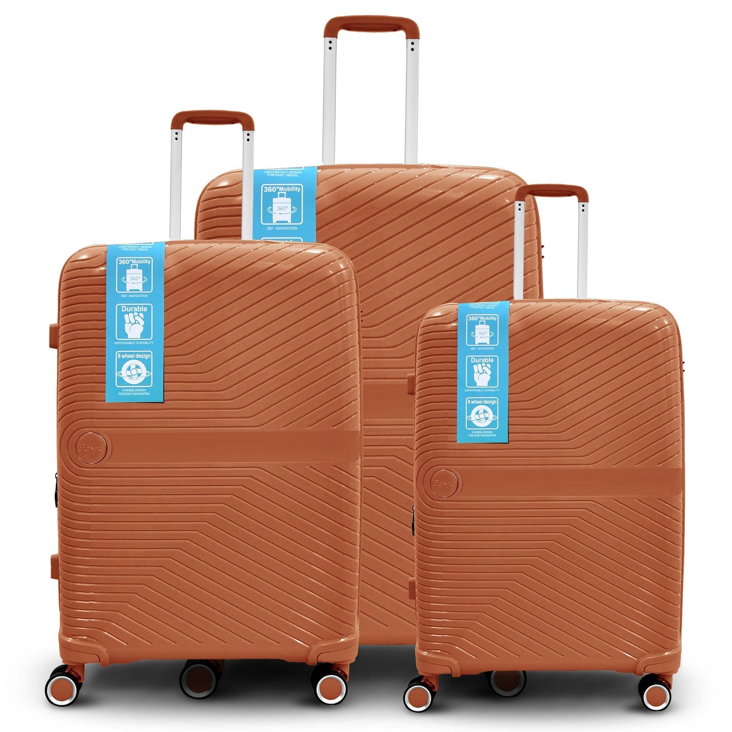 Sumo Travelite Pro 360Â° Expandable Pp Luggage 3Pc Set 20/24/28"