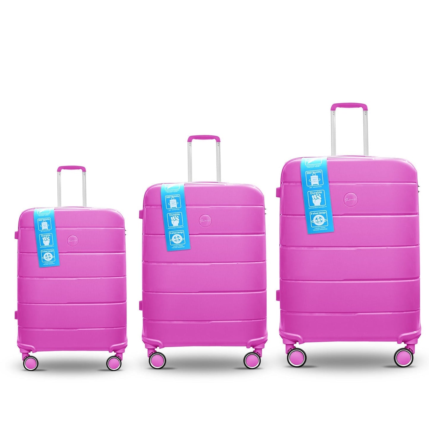 Sumo Fibertech Pp Luggage 3Pc Set (20/24/28")