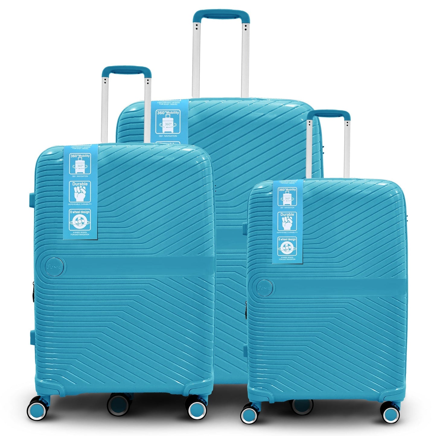 Sumo Travelite Pro 360Â° Expandable Pp Luggage 3Pc Set 20/24/28"