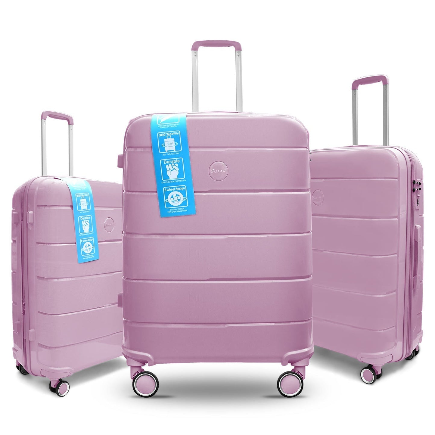 Sumo Fibertech Pp Luggage 3Pc Set (20/24/28")