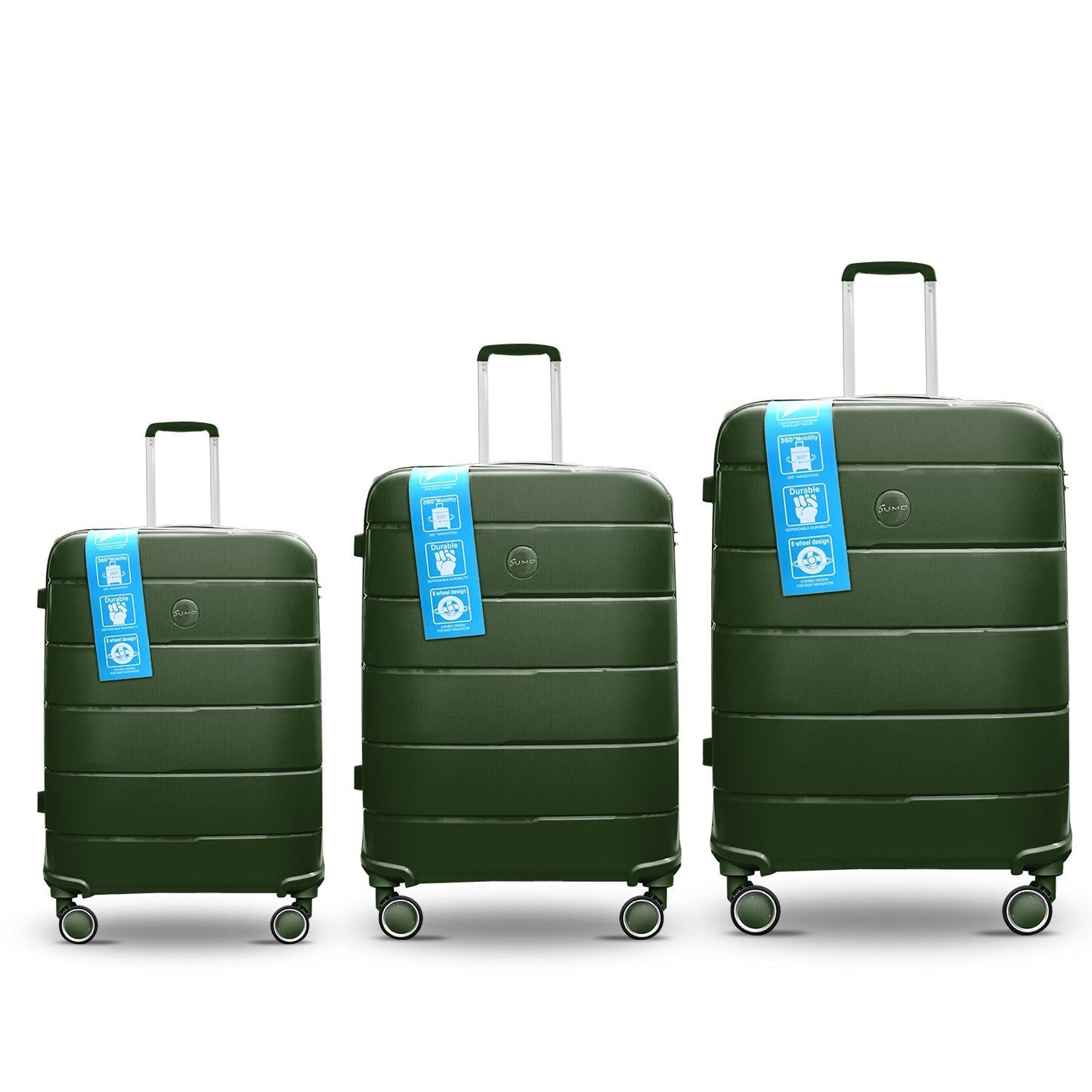 Sumo Fibertech Pp Luggage 3Pc Set (20/24/28")