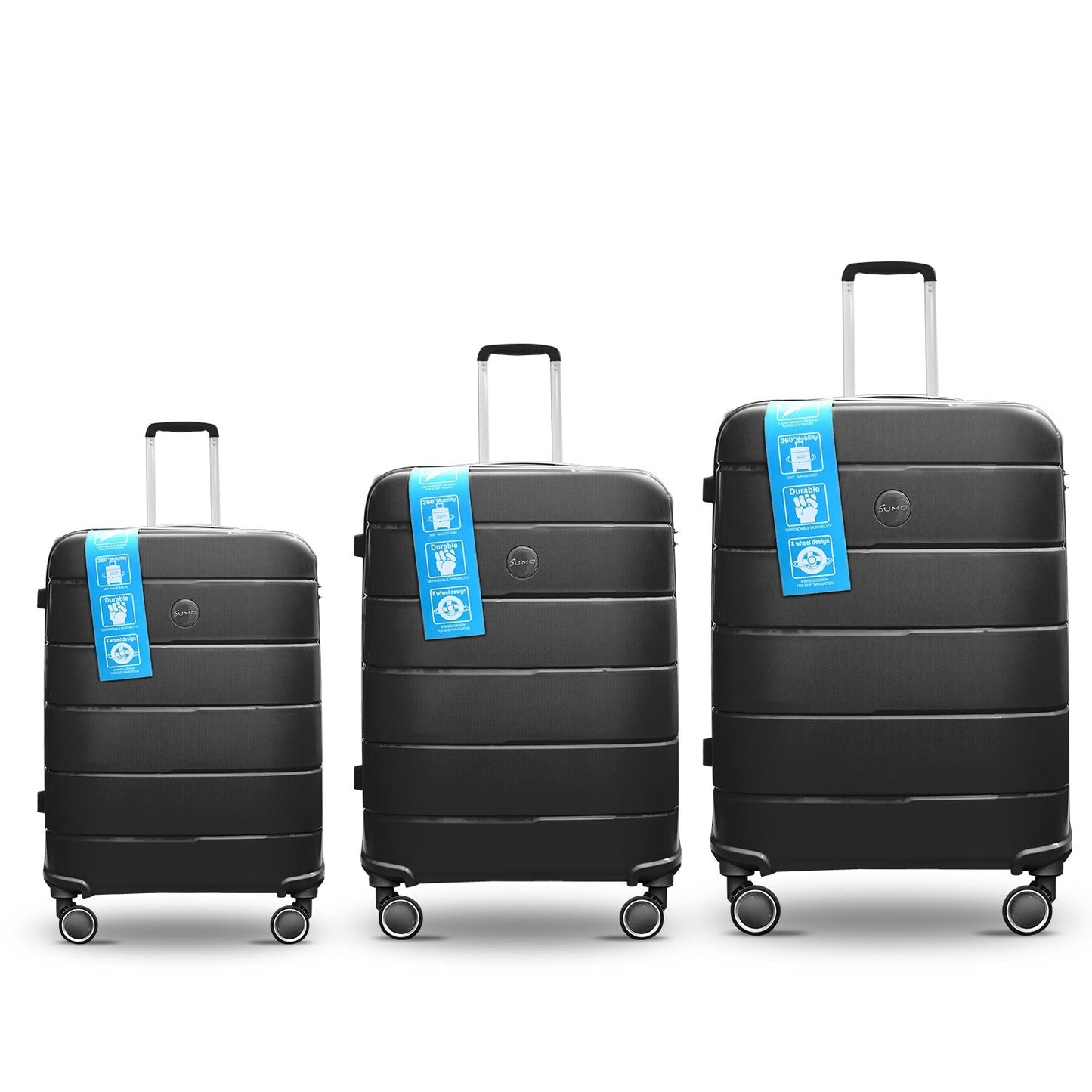 Sumo Fibertech Pp Luggage 3Pc Set (20/24/28")
