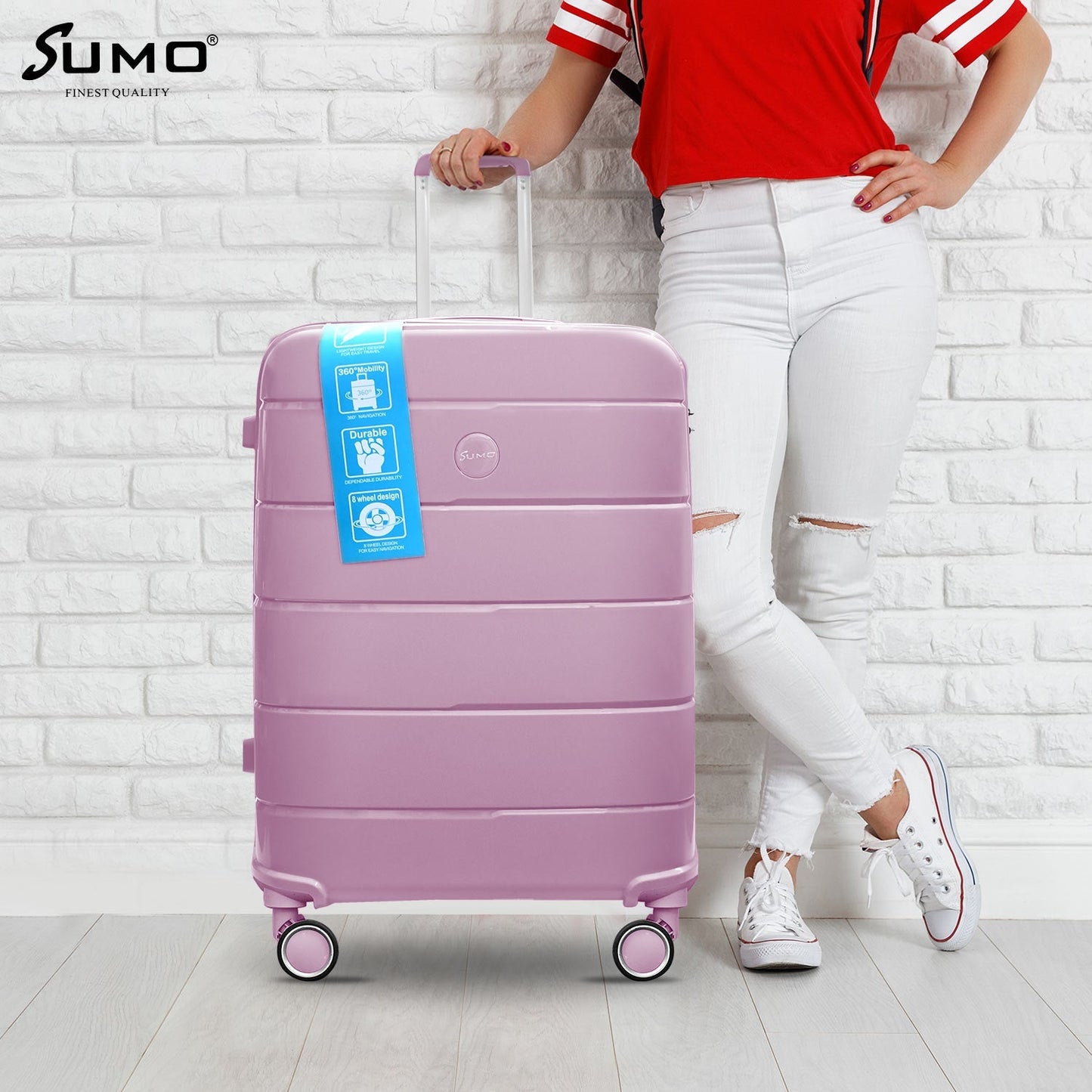Sumo Fibertech Pp Luggage 3Pc Set (20/24/28")