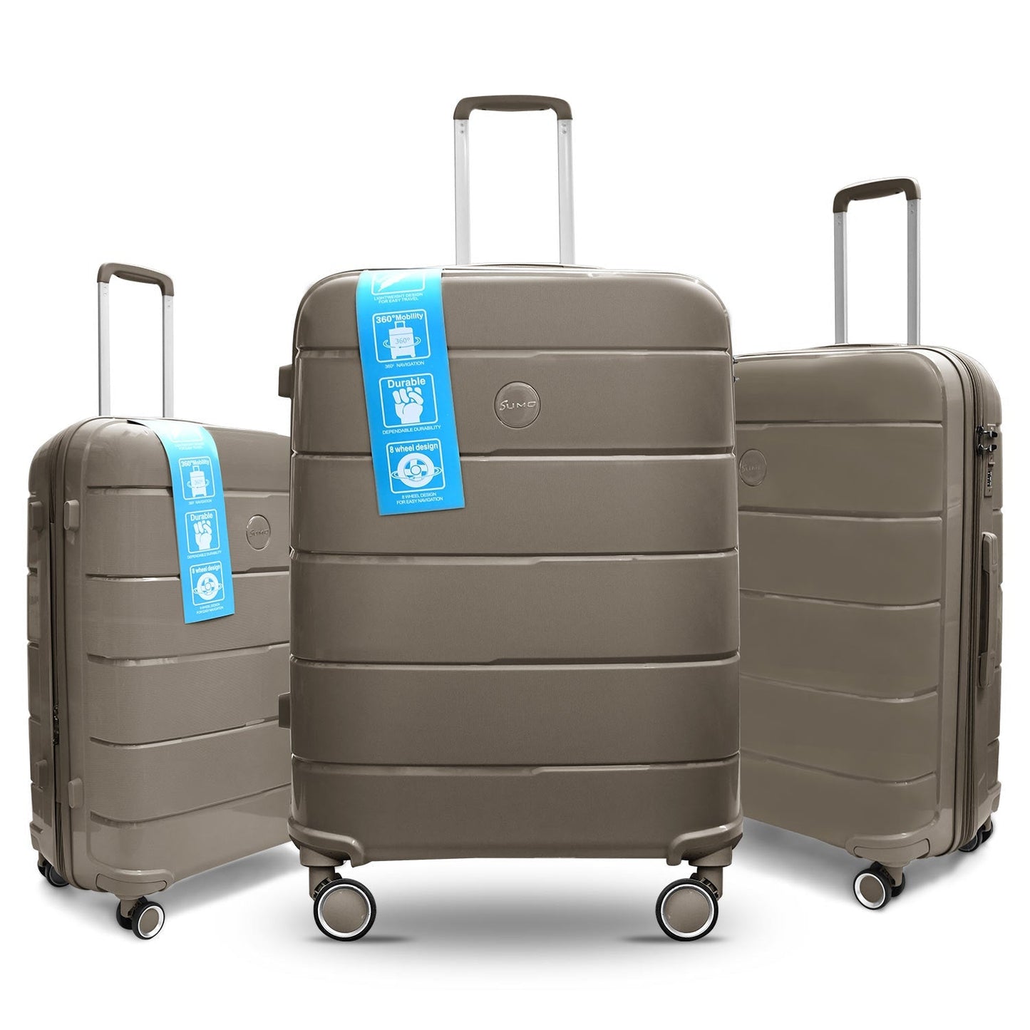 Sumo Fibertech Pp Luggage 3Pc Set (20/24/28")