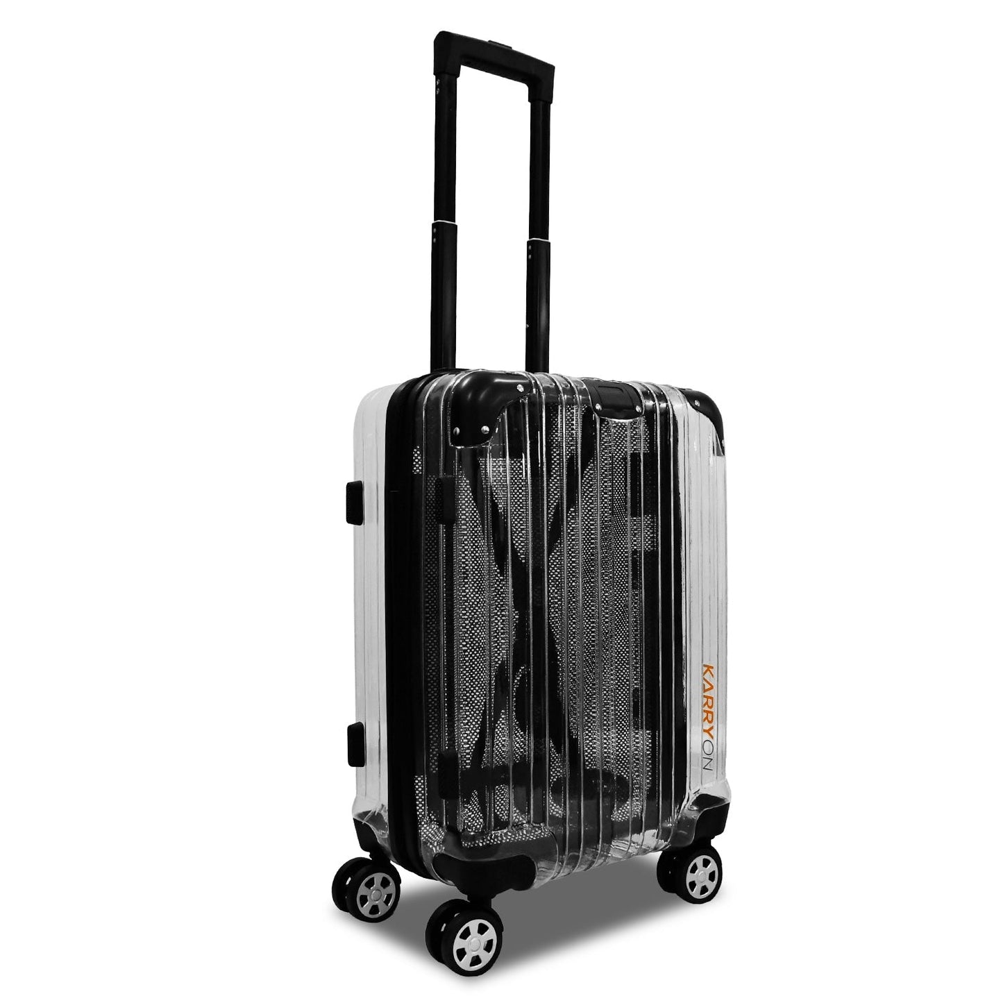 Karry-On 20" Aviation Tsa Transparent Pc Hardshell Cabin Luggage