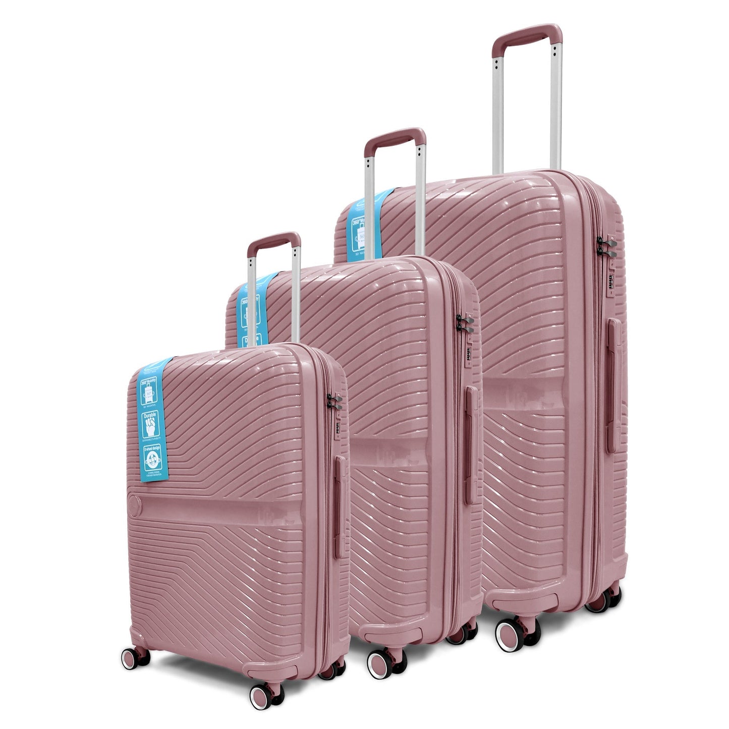 Sumo Travelite Pro 360Â° Expandable Pp Luggage 3Pc Set 20/24/28"