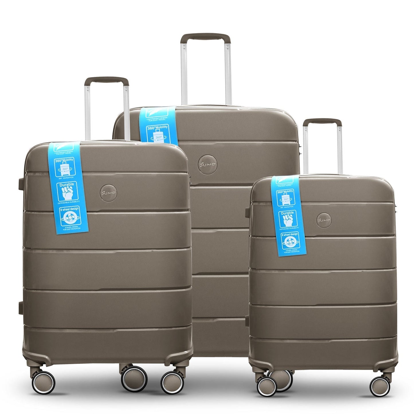 Sumo Fibertech Pp Luggage 3Pc Set (20/24/28")