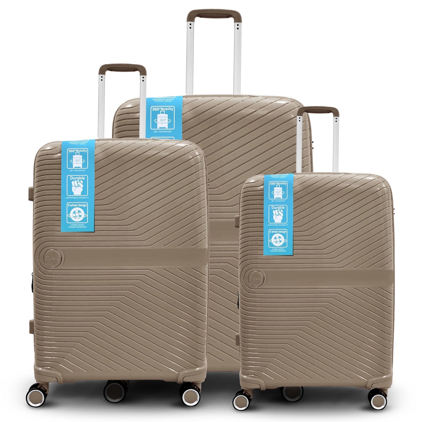 Sumo Travelite Pro 360Â° Expandable Pp Luggage 3Pc Set 20/24/28"