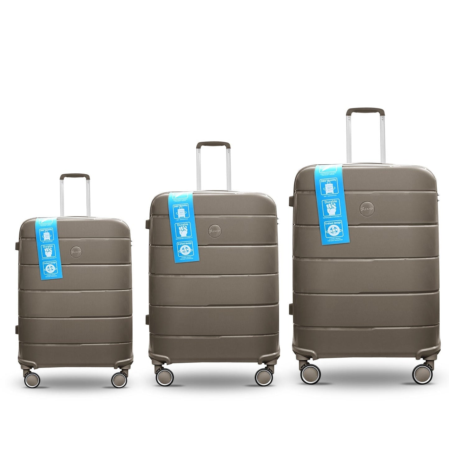 Sumo Fibertech Pp Luggage 3Pc Set (20/24/28")