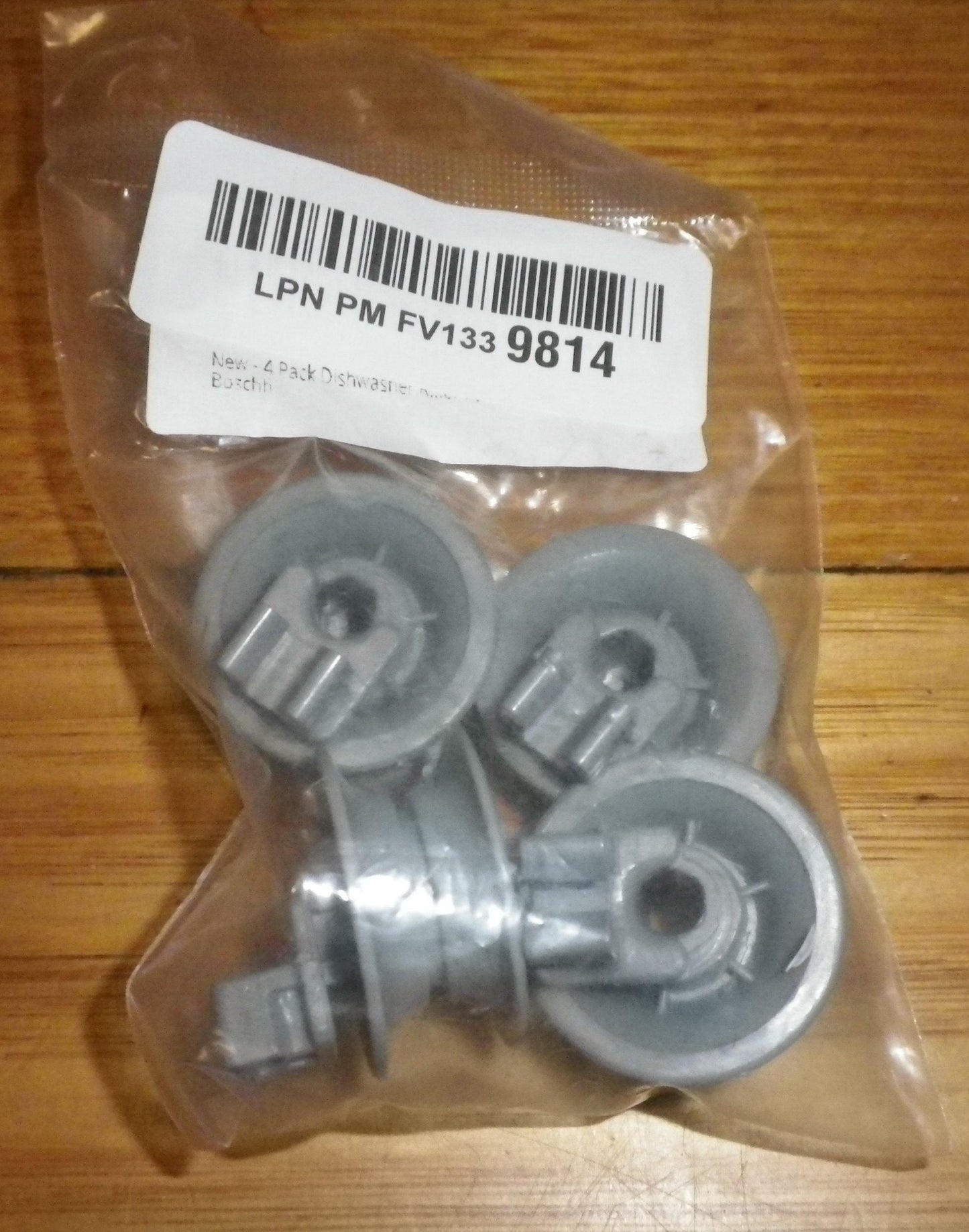 Bosch SMU Series Compatible Dishwasher Upper Basket Wheels (Pkt 4) - Part # 10032849K