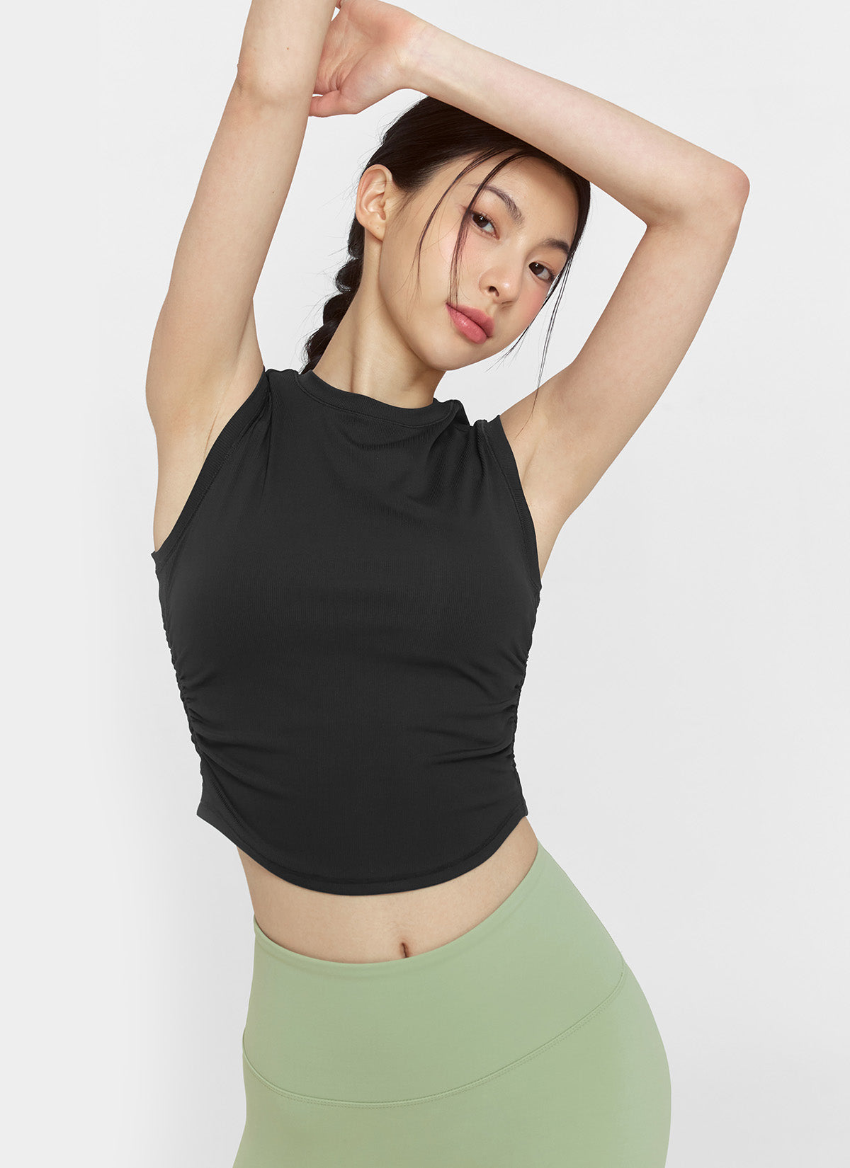 Relax Shirring Sleeveless