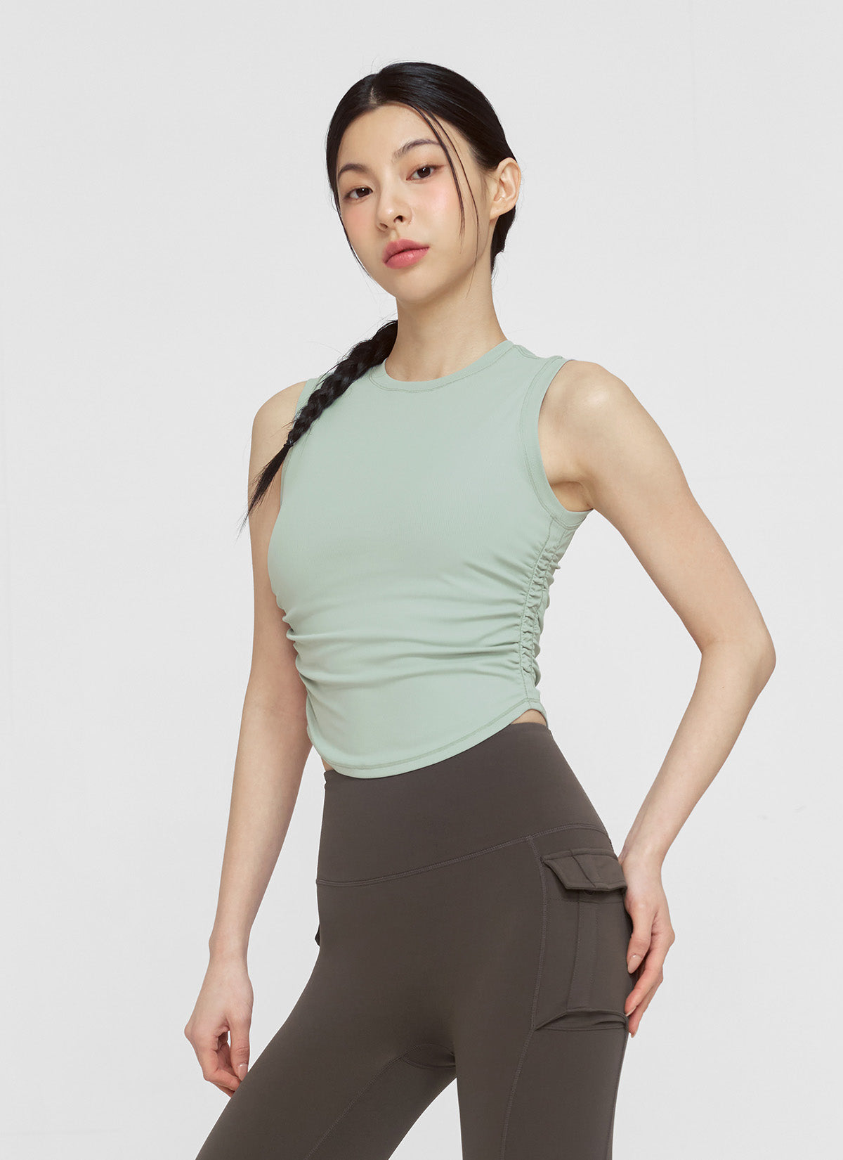 Relax Shirring Sleeveless