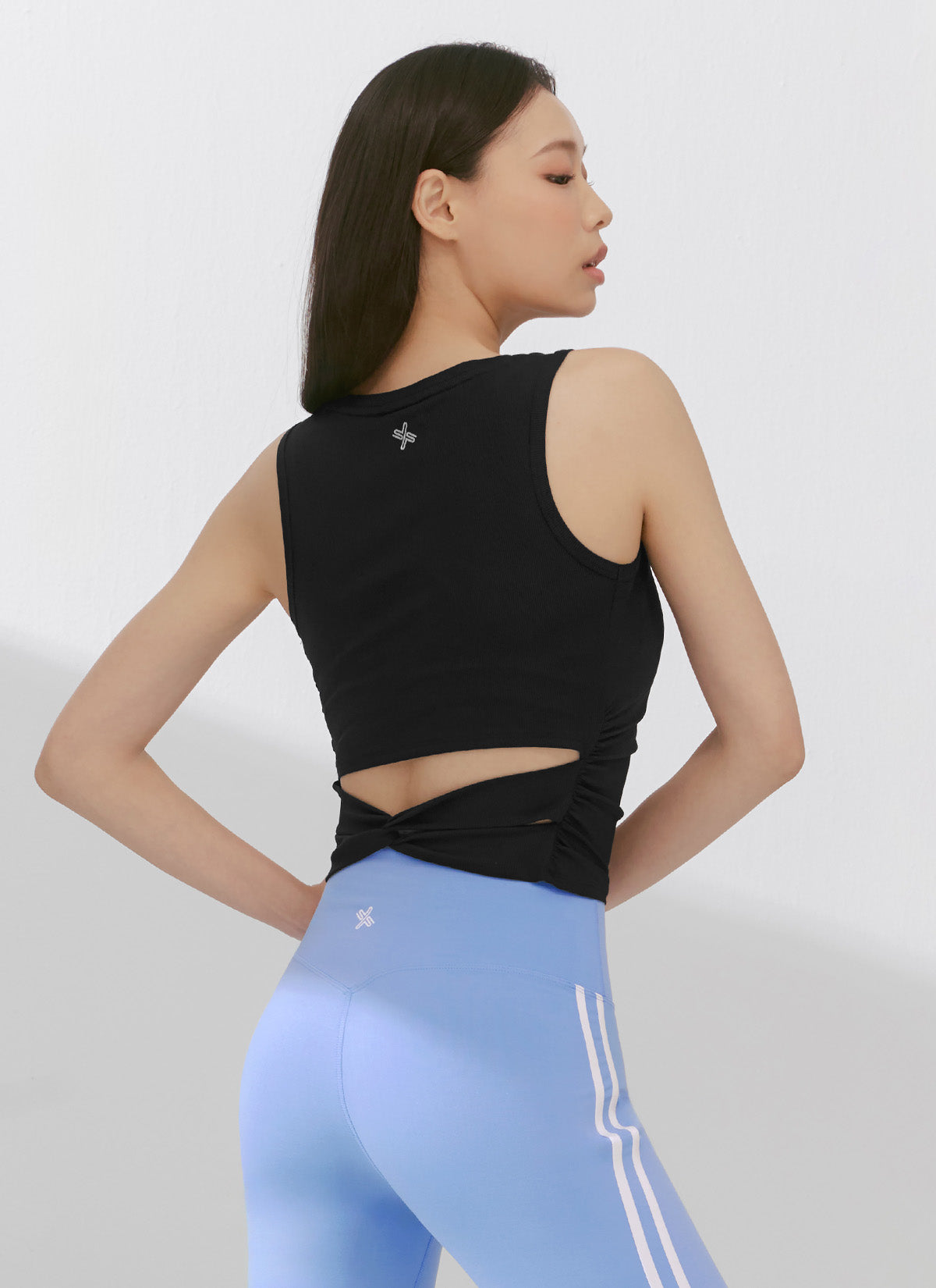 Ribbed Back Twist Sleeveless