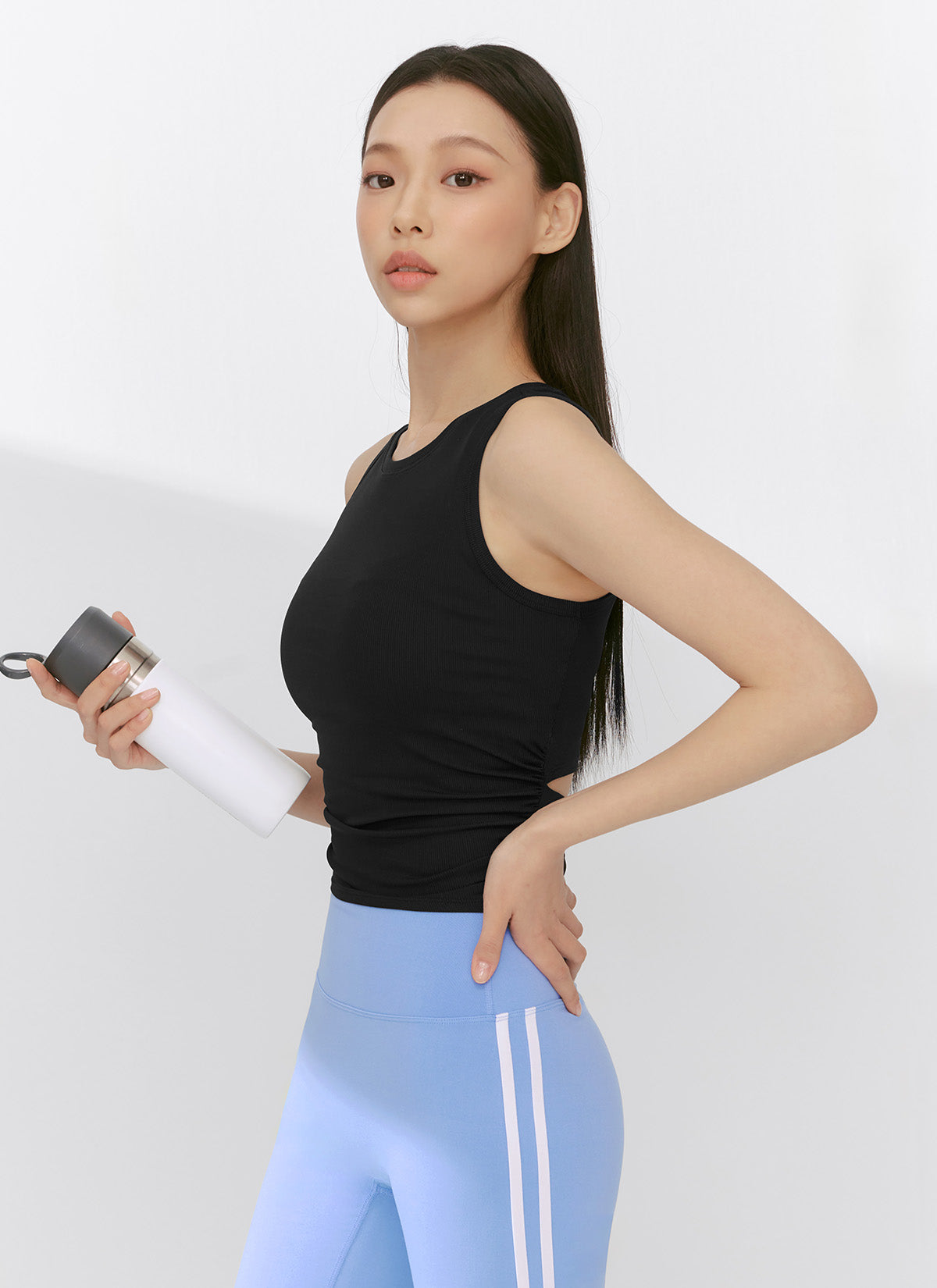 Ribbed Back Twist Sleeveless