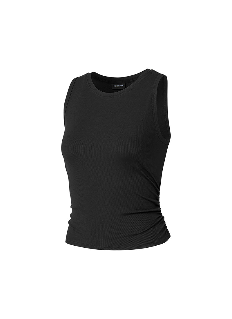 Ribbed Back Twist Sleeveless