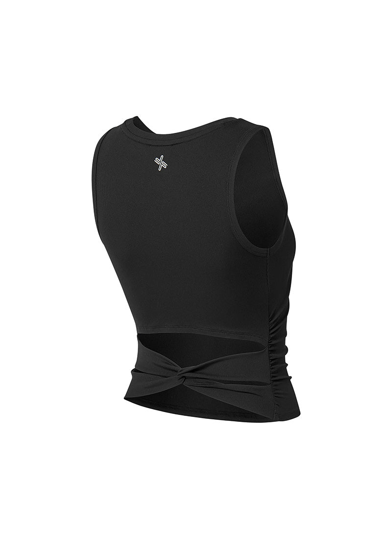 Ribbed Back Twist Sleeveless