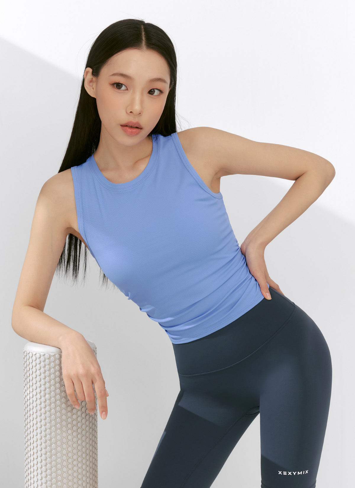 Ribbed Back Twist Sleeveless