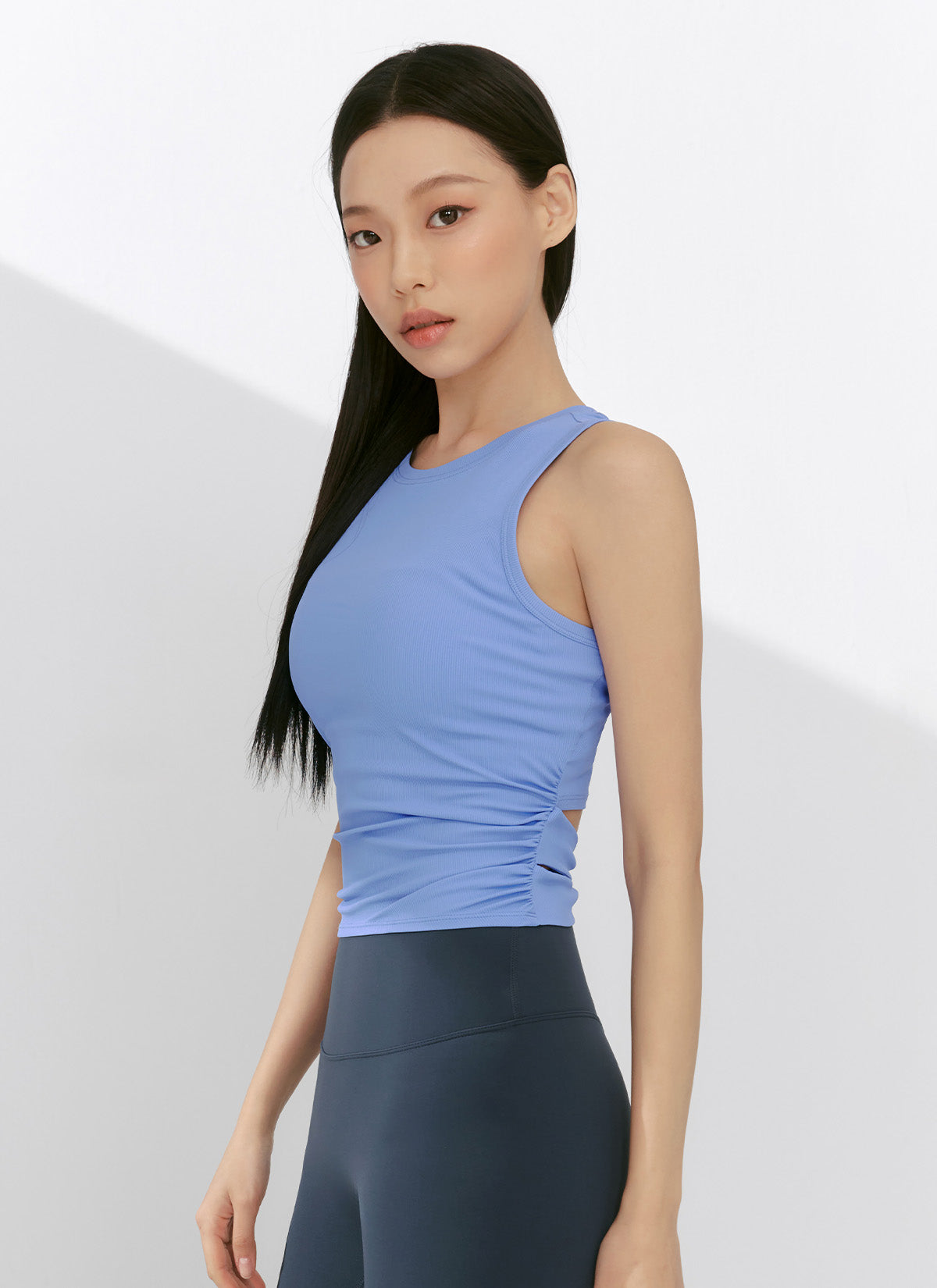 Ribbed Back Twist Sleeveless