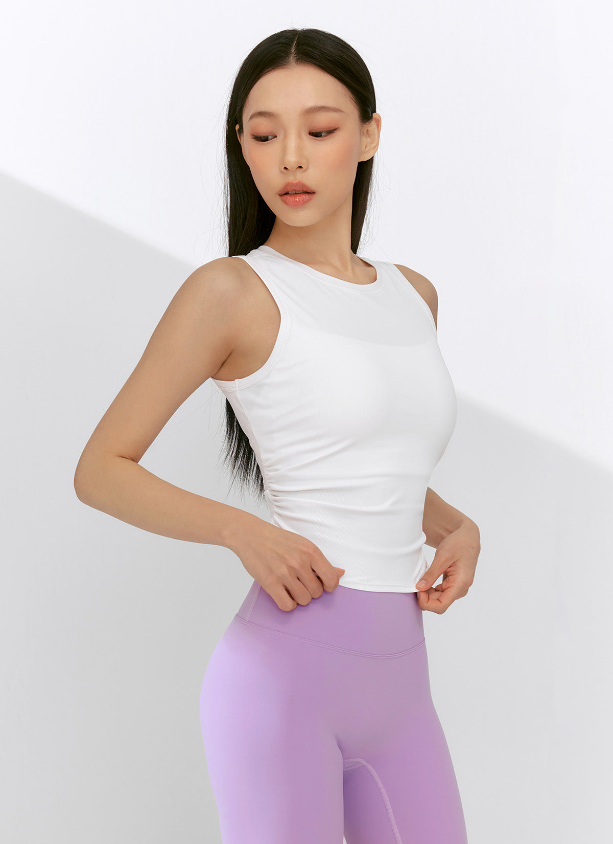 Ribbed Back Twist Sleeveless