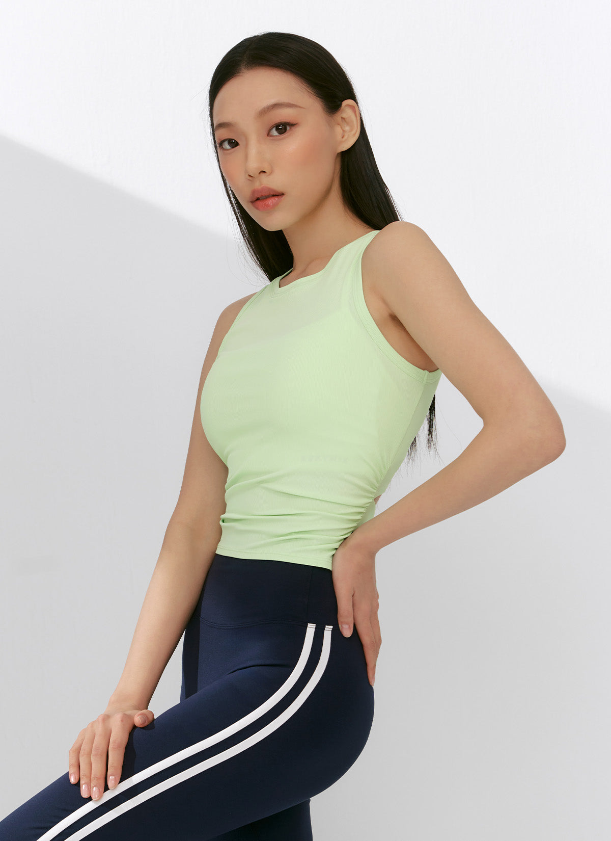 Ribbed Back Twist Sleeveless