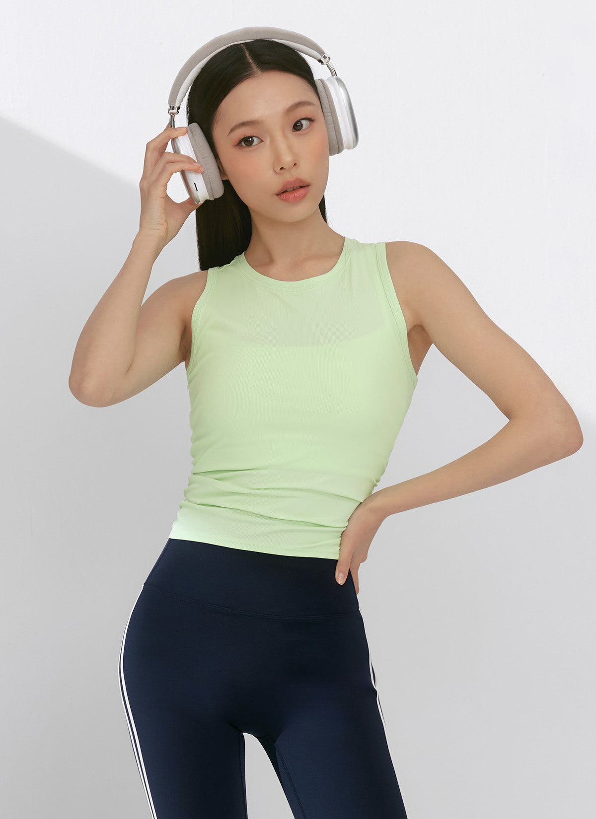 Ribbed Back Twist Sleeveless