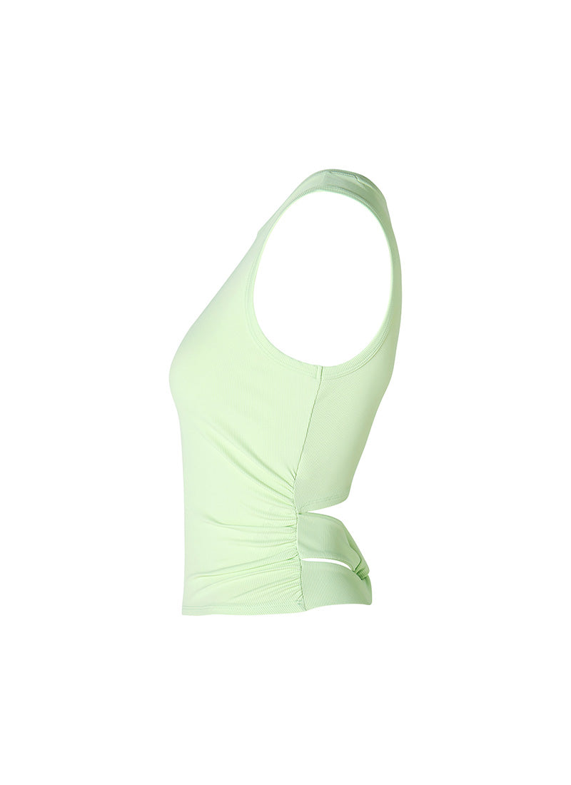 Ribbed Back Twist Sleeveless