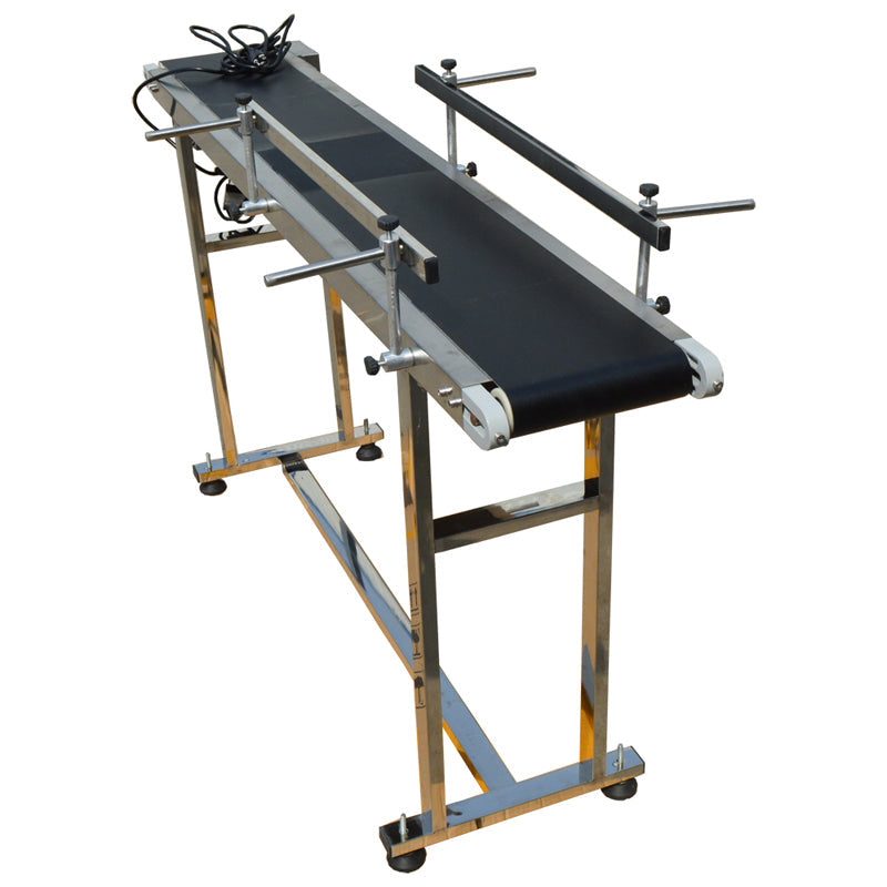 110V 1.5m PVC Conveyor Double Guardrail 20cm