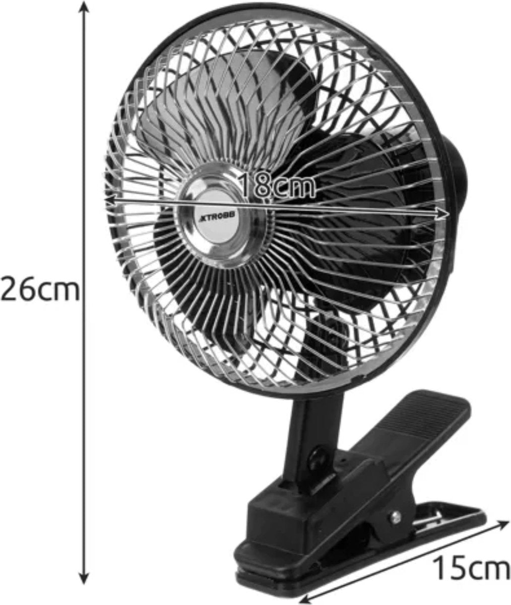 Xtrobb Compacte & verstelbare autoventilator - optimale luchtverdeling