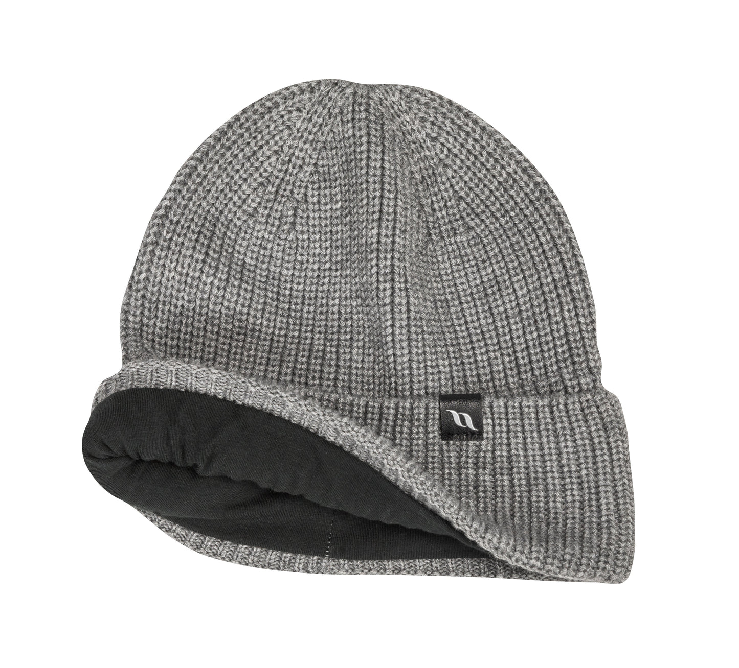 Ava Woolblend Knitted Beanie with Cuff