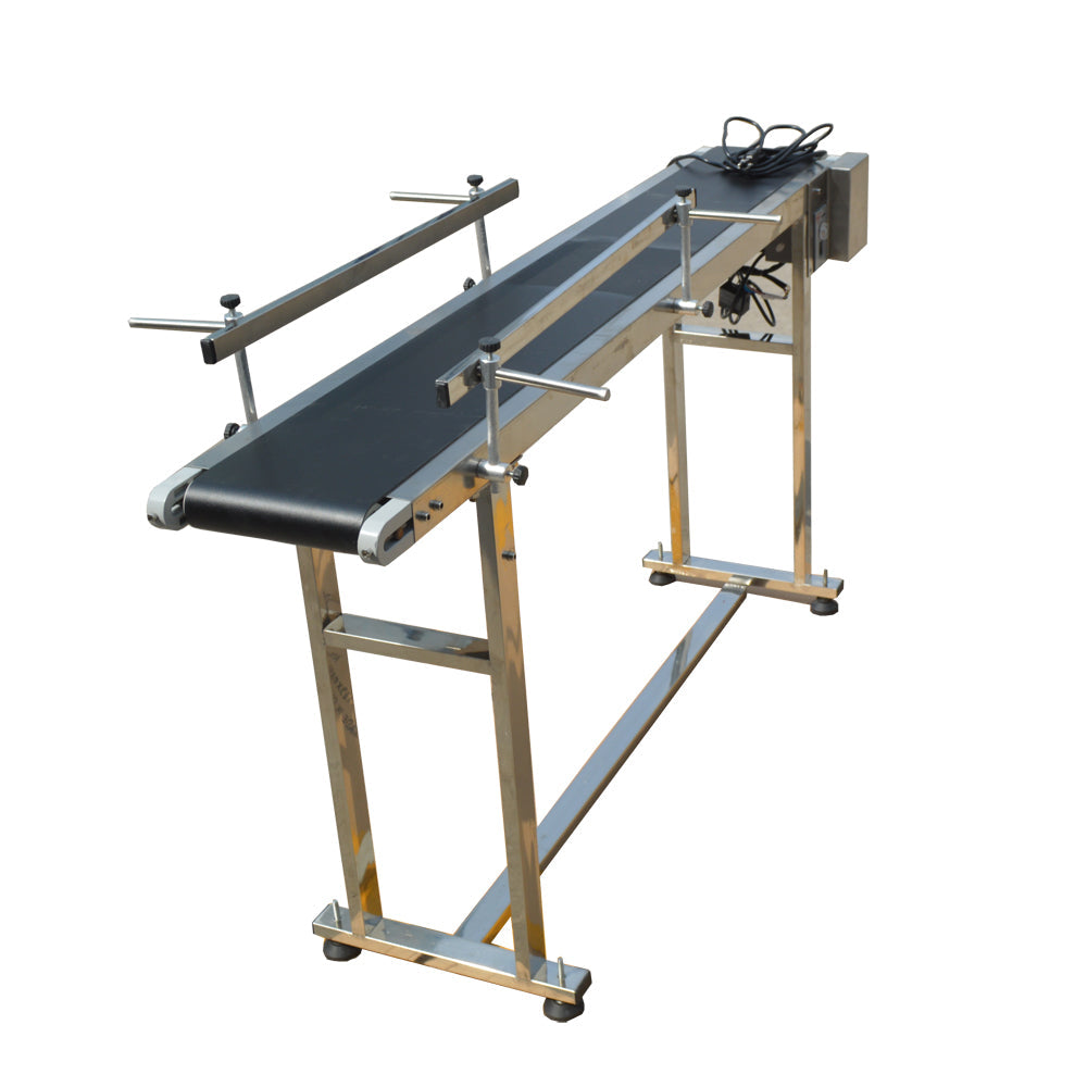 110V 1.5m PVC Conveyor Double Guardrail 20cm