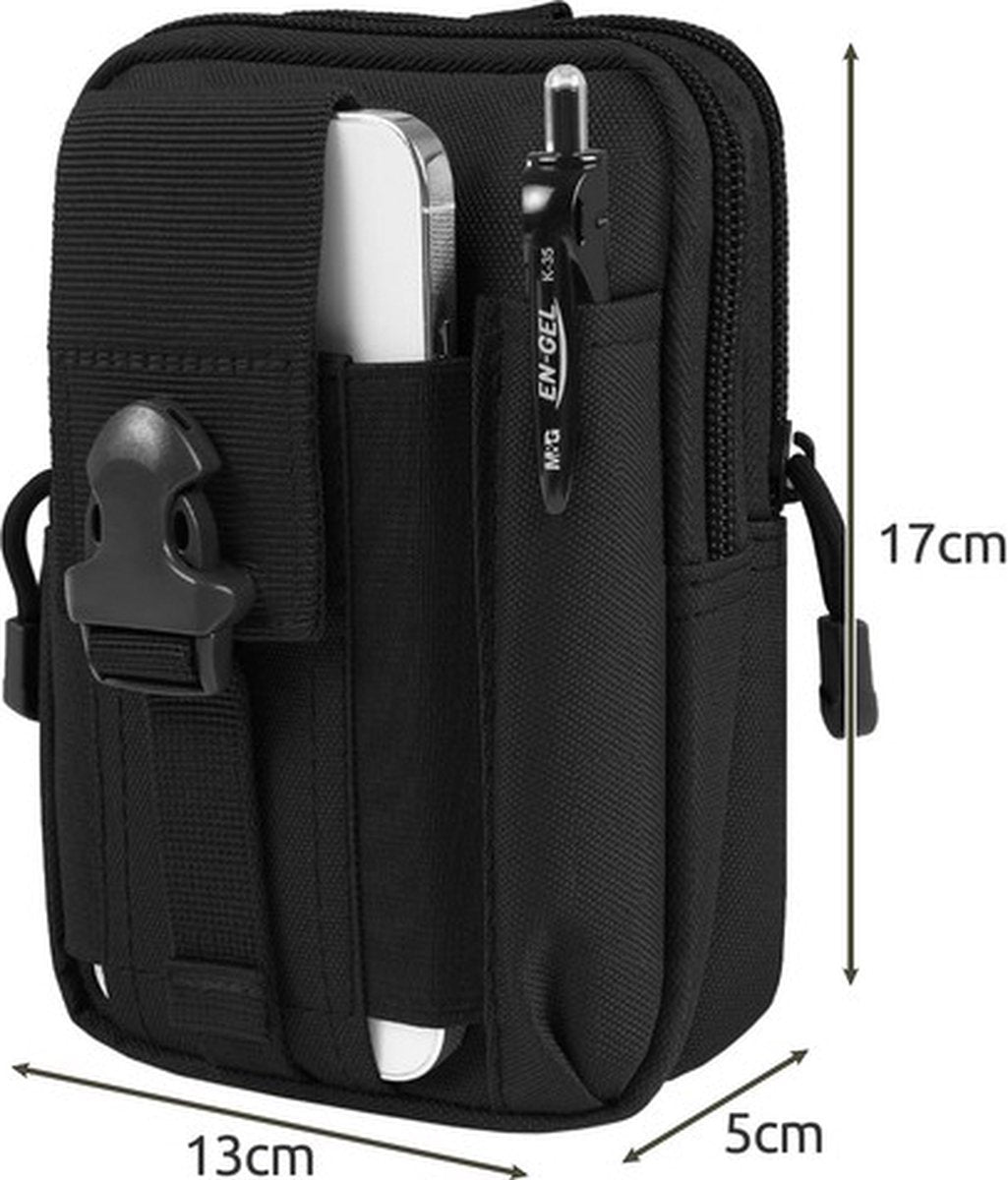 Tactische Reis Heuptas + Tactical Riem - Zwart