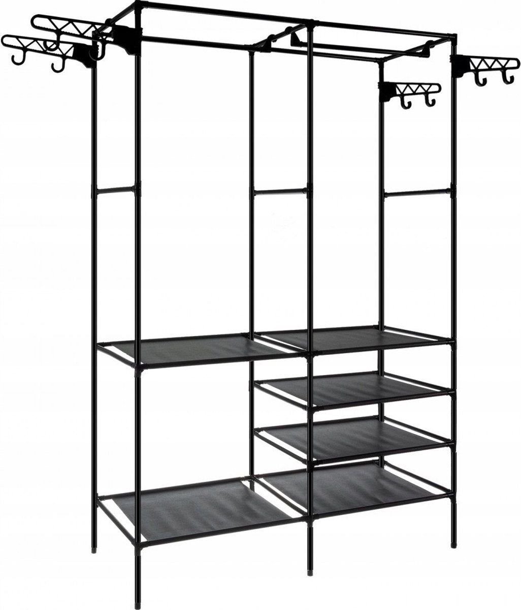 Ruhhy Dubbel Kledingrek - Ruimtebesparend en Mobiel
