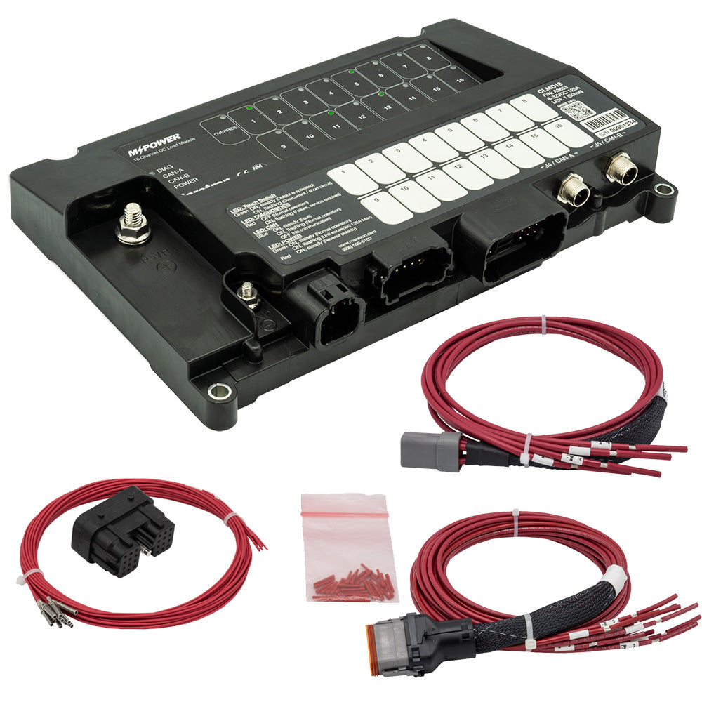 Maretron MPower 16-Channel DC Load Controller Module w/NMEA 2K w/J1  J2 Connectors [CLMD16-R]