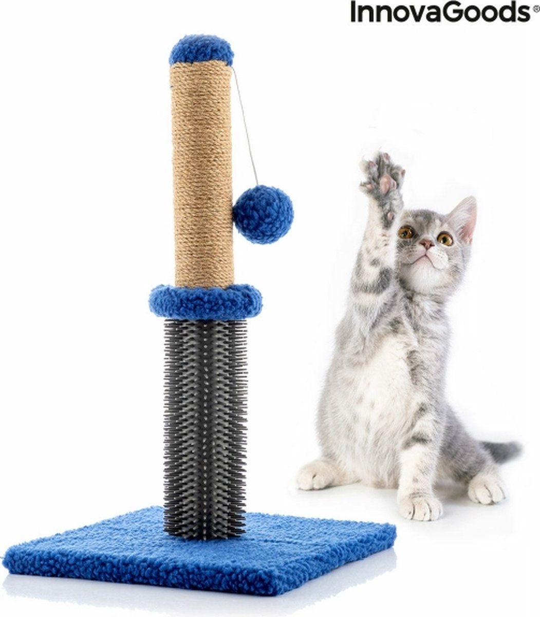 Massage-krabpaal met balletje voor katten Miausage InnovaGoods