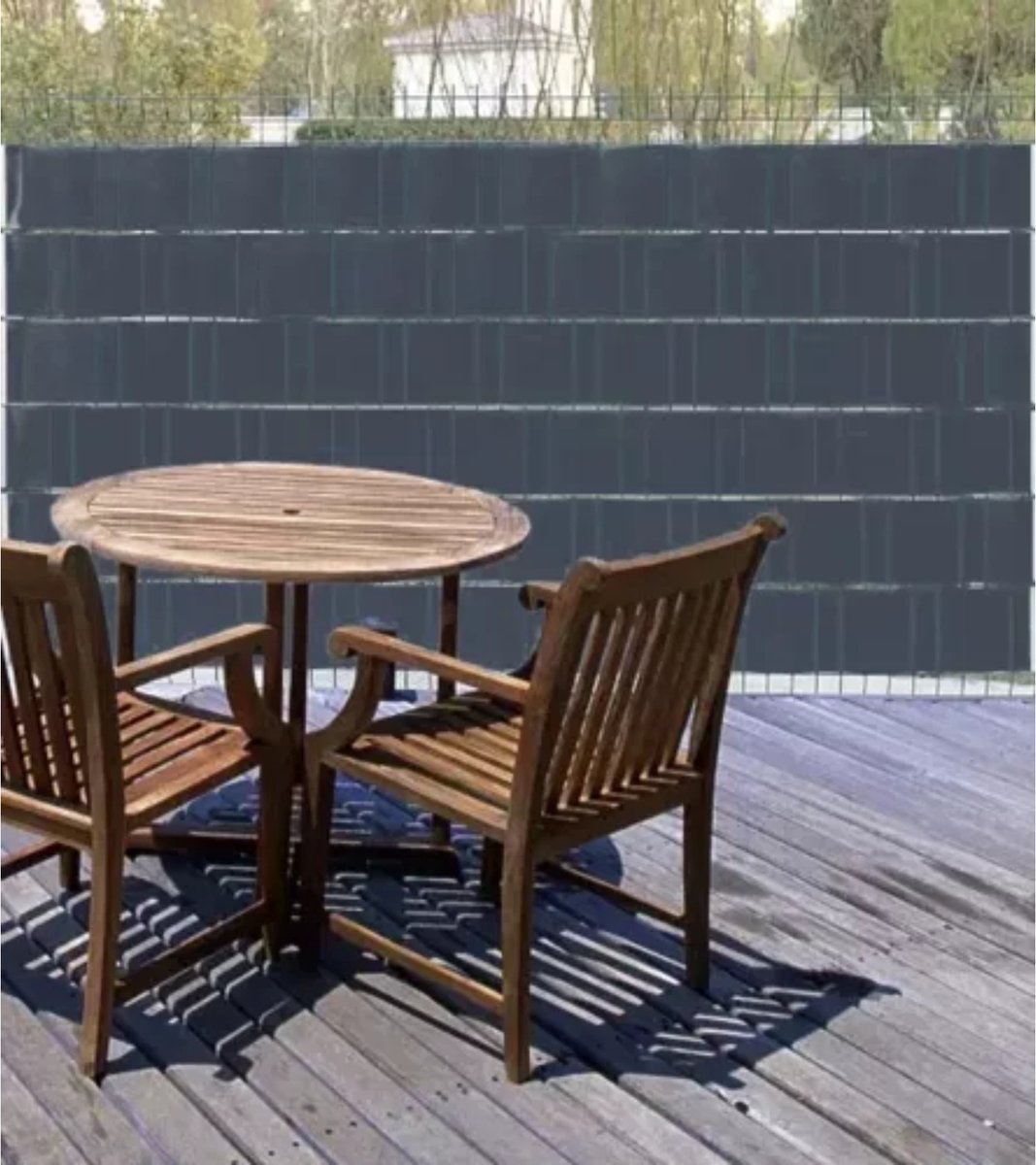 Gardlov Vlechtband Hekwerk - 4.75 cm x 35 m - Premium Kwaliteit - Antraciet