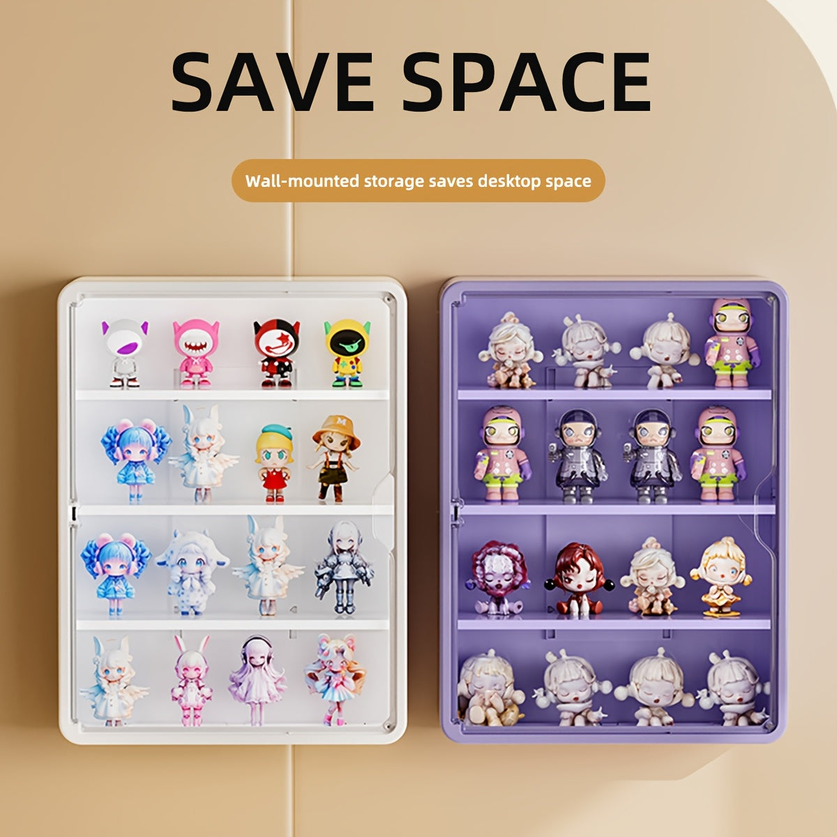 PET Material Wall-Mounted Hand Organizer Display Case - SF3K