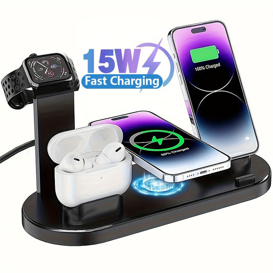 4 in 1 Wireless Charging Station for IPhone,iWatch and AirPods- HM12A3