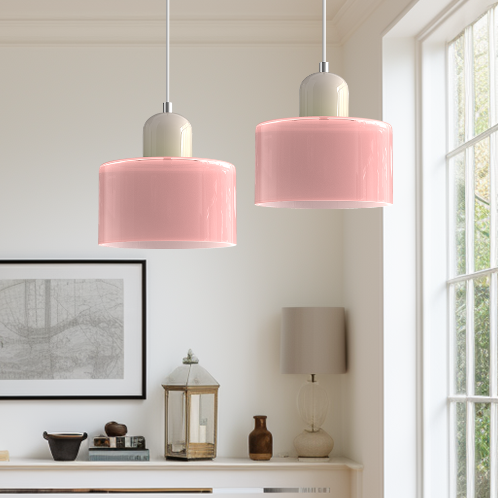 Bauhaus Glass E27 Pendant Light for Kitchen