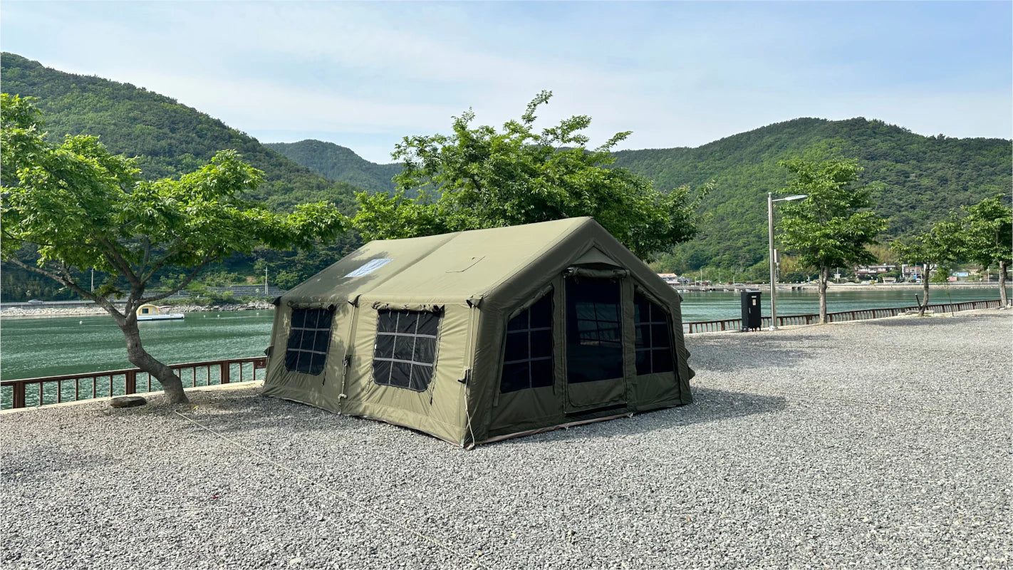 Coody | RBM Inflatable tent  Koala 5 Khaki for 2-6 person