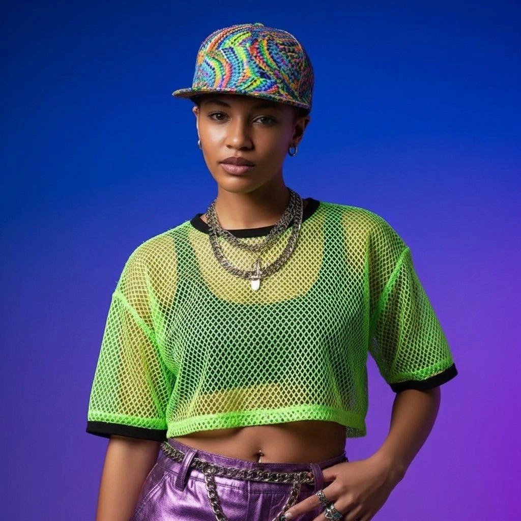 Psychedelic Graffiti AOP Flat Brim Snapback for Streetwear and Urban Culture Collectors — Hip-Hop Skate Statement Cap