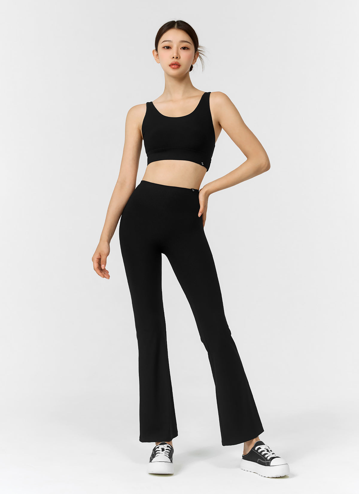 Comfort Tension Ribbed Bootscut Pants