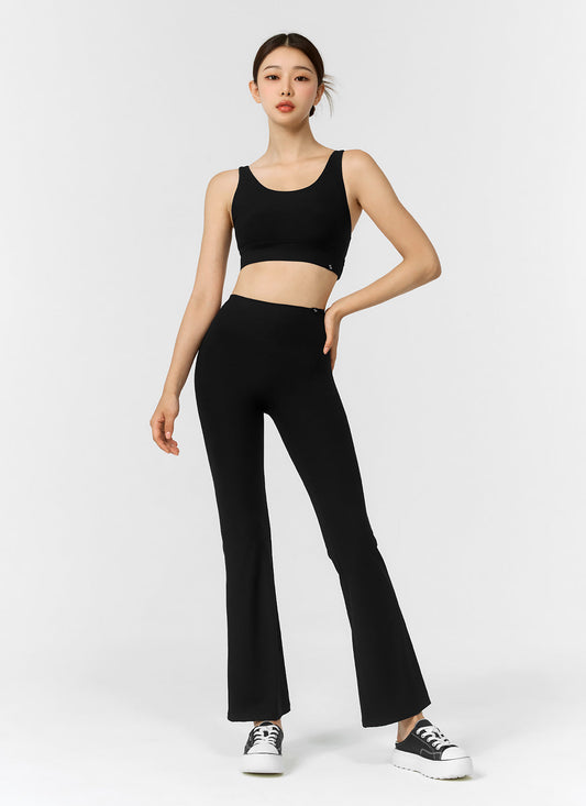 Comfort Tension Ribbed Bootscut Pants