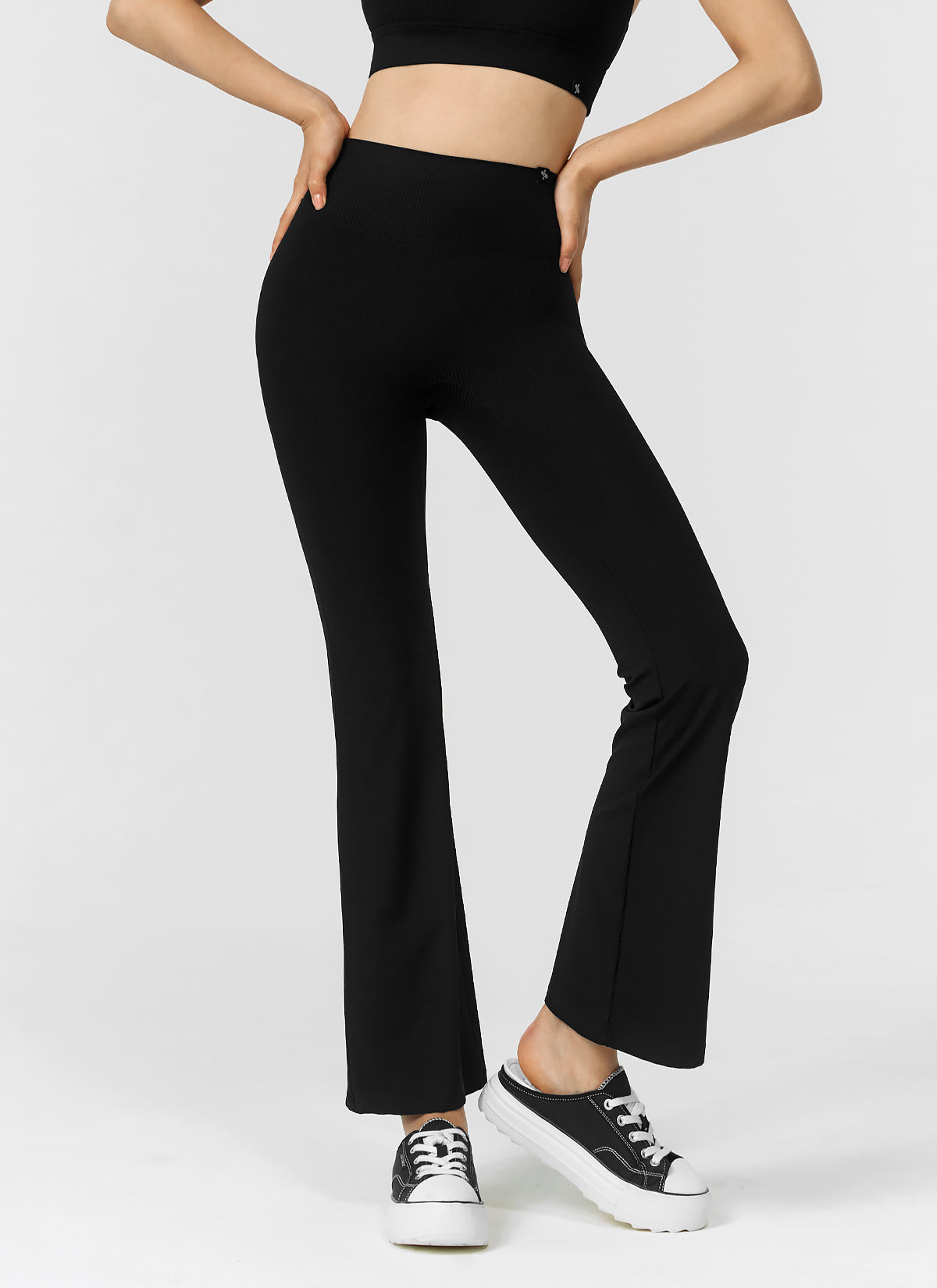 Comfort Tension Ribbed Bootscut Pants